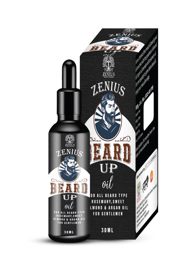 Zenius Beard Hair Growth Oil - 30ML for Faster Beard Growth and Thicker Looking Beard | Natural Actives Only | Best Beard Growth Oil for Men | Nourishes & Strengthens Uneven Patchy Beard - 30ML - Image 1